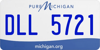 MI license plate DLL5721