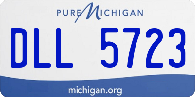 MI license plate DLL5723