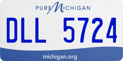 MI license plate DLL5724