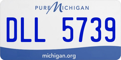 MI license plate DLL5739