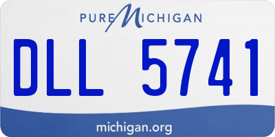 MI license plate DLL5741