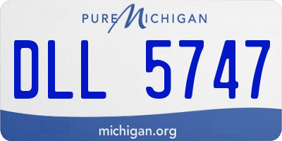 MI license plate DLL5747