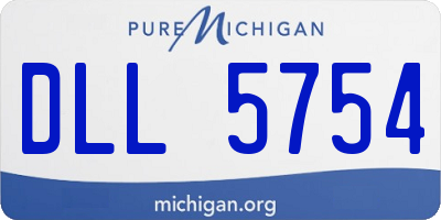 MI license plate DLL5754