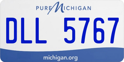 MI license plate DLL5767