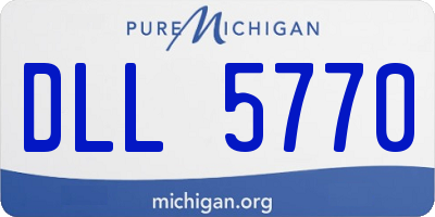 MI license plate DLL5770
