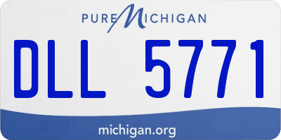 MI license plate DLL5771