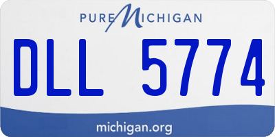 MI license plate DLL5774