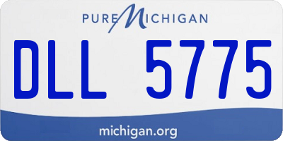 MI license plate DLL5775