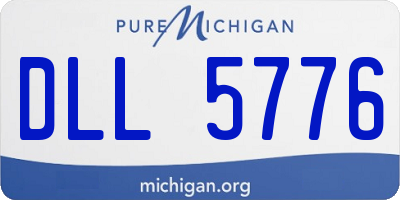 MI license plate DLL5776