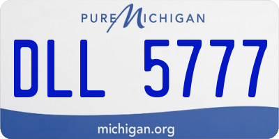 MI license plate DLL5777