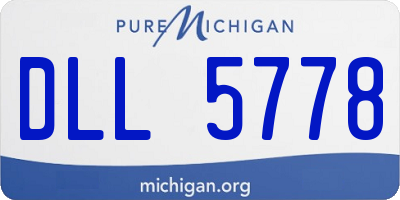MI license plate DLL5778