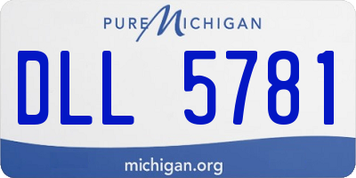 MI license plate DLL5781