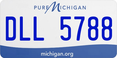 MI license plate DLL5788