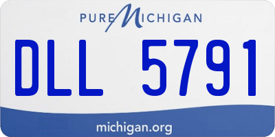 MI license plate DLL5791