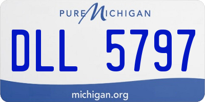 MI license plate DLL5797