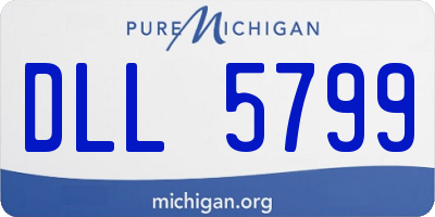 MI license plate DLL5799