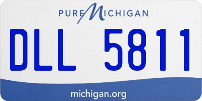 MI license plate DLL5811