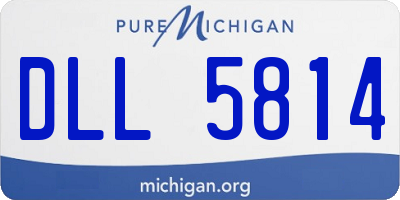 MI license plate DLL5814