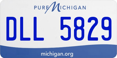 MI license plate DLL5829