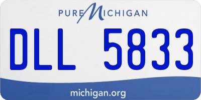 MI license plate DLL5833