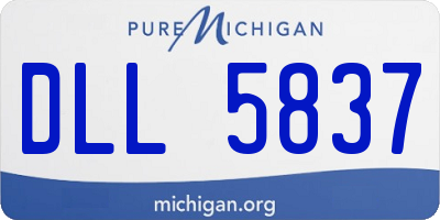 MI license plate DLL5837