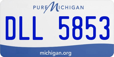 MI license plate DLL5853