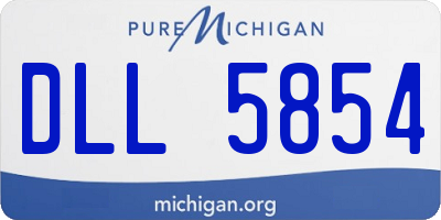 MI license plate DLL5854