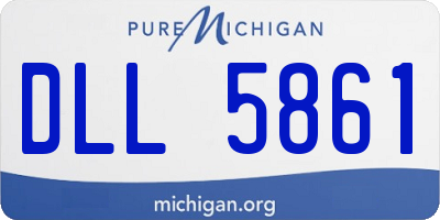 MI license plate DLL5861