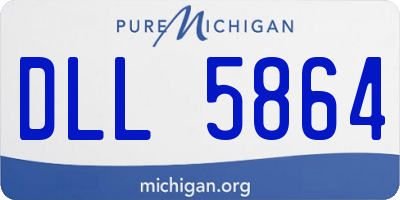 MI license plate DLL5864