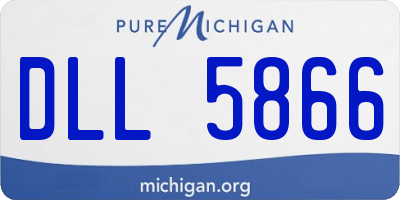 MI license plate DLL5866