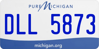 MI license plate DLL5873