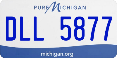 MI license plate DLL5877