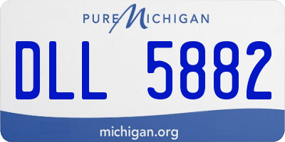 MI license plate DLL5882