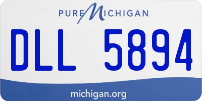 MI license plate DLL5894