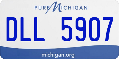 MI license plate DLL5907