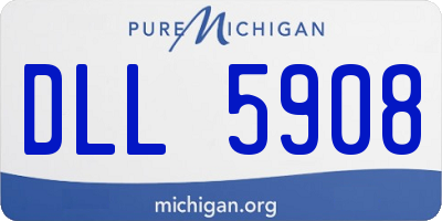 MI license plate DLL5908