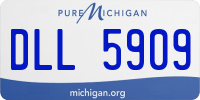 MI license plate DLL5909
