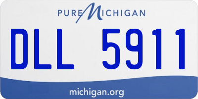 MI license plate DLL5911