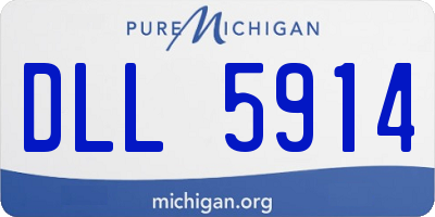 MI license plate DLL5914