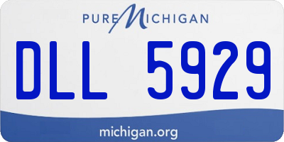 MI license plate DLL5929