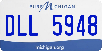 MI license plate DLL5948