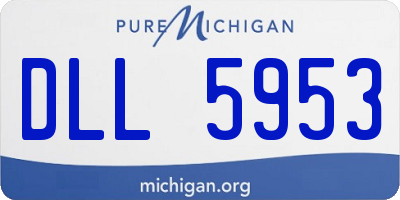 MI license plate DLL5953
