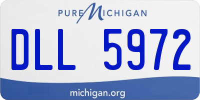MI license plate DLL5972