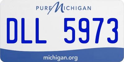 MI license plate DLL5973
