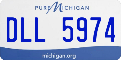 MI license plate DLL5974