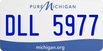 MI license plate DLL5977