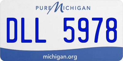 MI license plate DLL5978