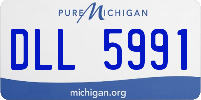 MI license plate DLL5991