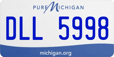 MI license plate DLL5998