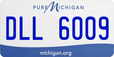 MI license plate DLL6009